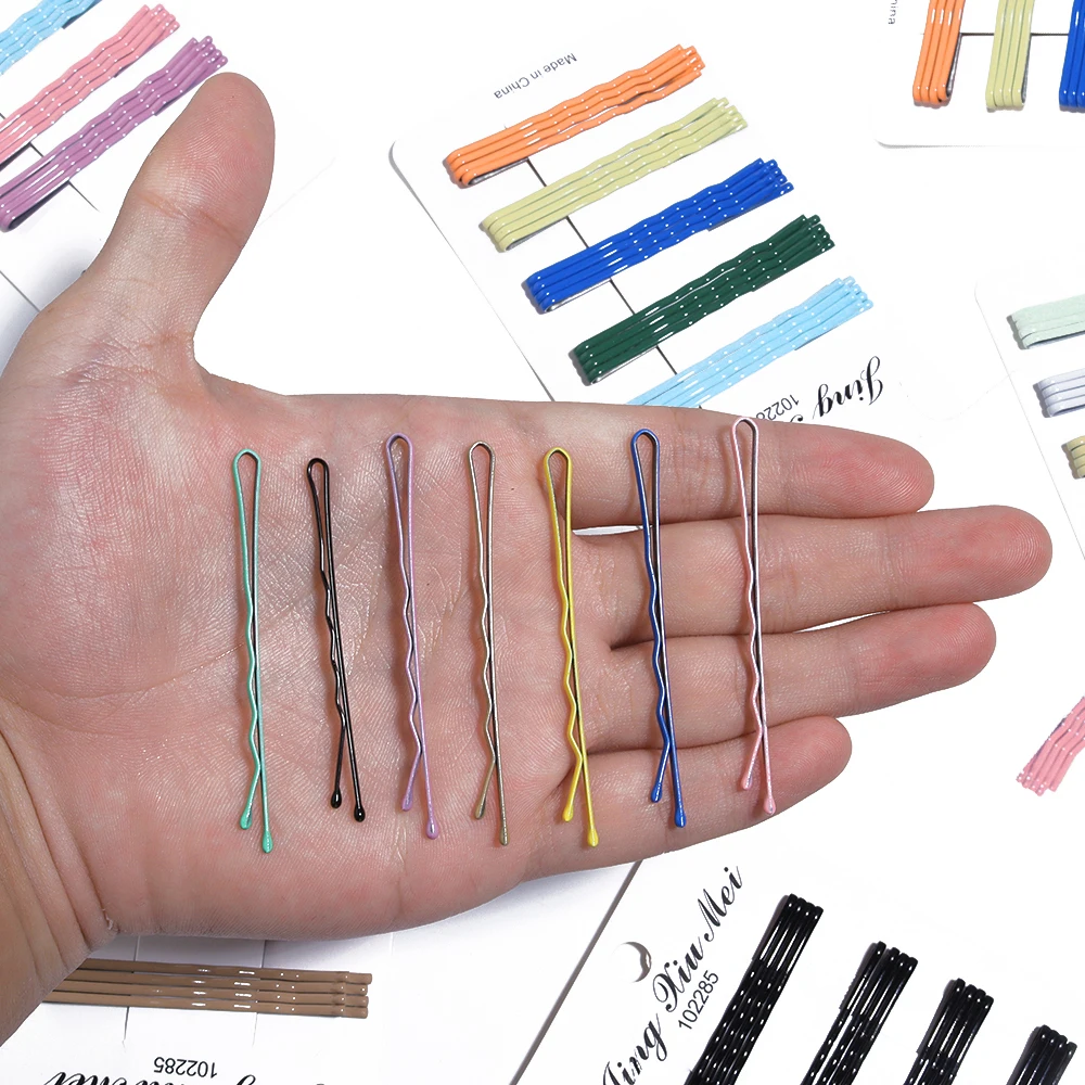20-teiliges mehrfarbiges Haarspangen-Set, Bobby Pins für Frauen, einfache modische Wellen-Haarnadeln, seitliche Haarklammer, Frisur-Zubehör