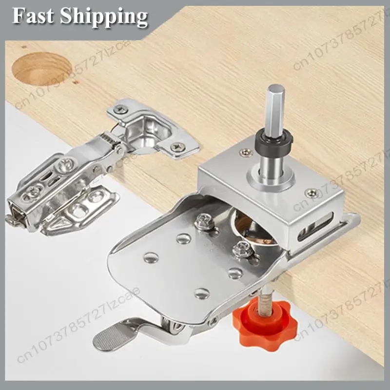 -A99Z Adjustable Concealed Hinge Jig Kit, 0-30Mm Door Hinge Installation Tool With Precision Positioning, Stainless Steel