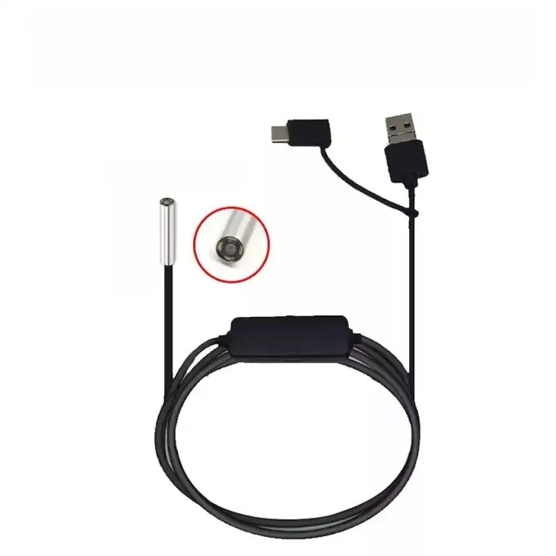 Everbright Store 3.9mm Endoscope Pipe Detection Camera Sealed Tube, Focal Length 0.5 Meters To 5 Meters 1.5 Meters Line