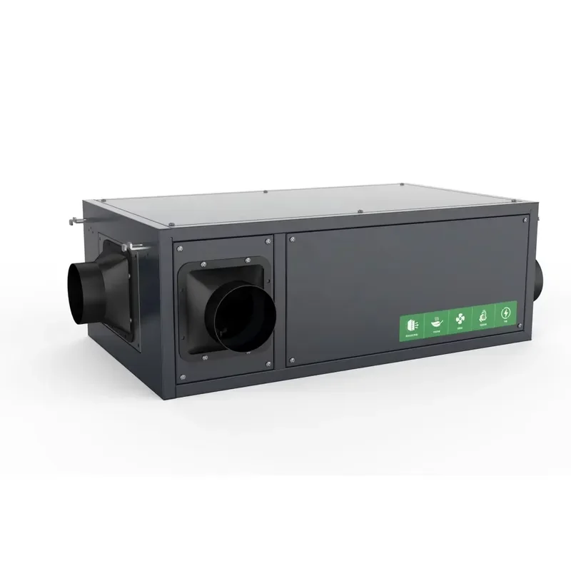 Conloon Wall Mounted Dehumidifier Industrial Fresh Air System Whole House Humidity Control for Basement Garage Commercial Use