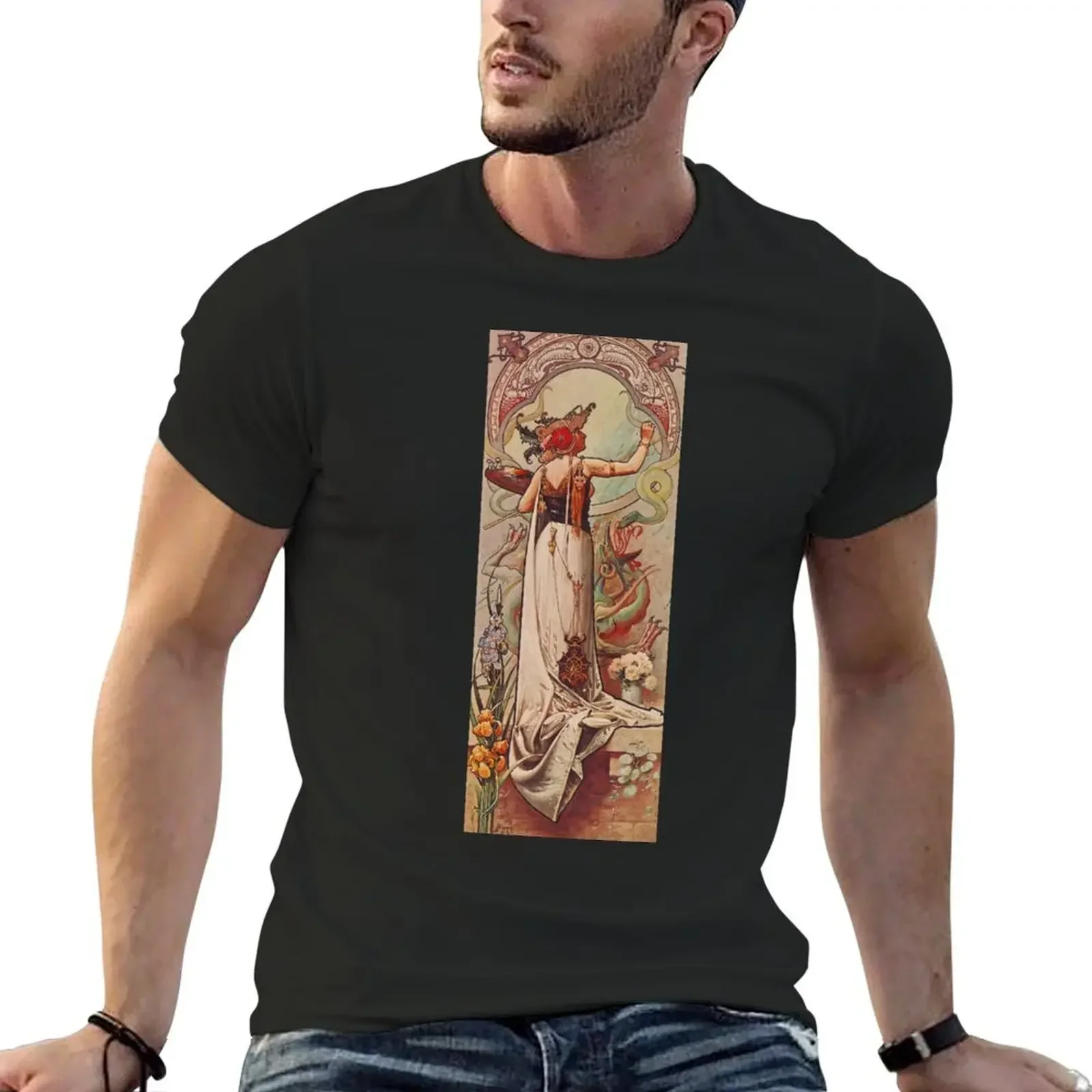 HD. The Painter, Vintage advert , by Louis Hingre . Art Nouveau style beautiful design / 1900 T-Shirt Blouse Men's clothing