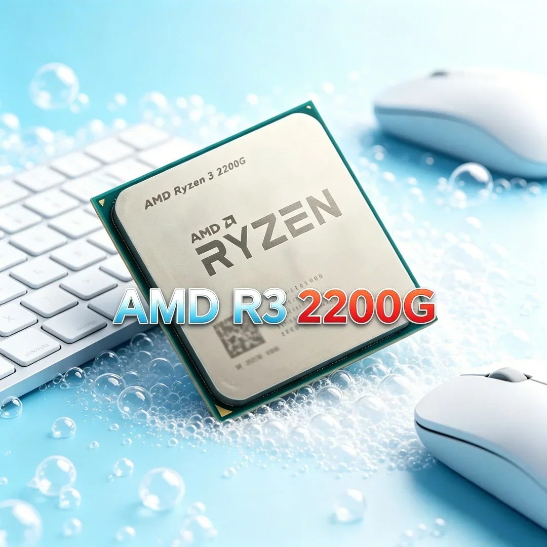 

Hot Sale Entry APU R3 2200G No Discrete Card Needed Socket AM4 DDR4 For Office Mini PC Assembly