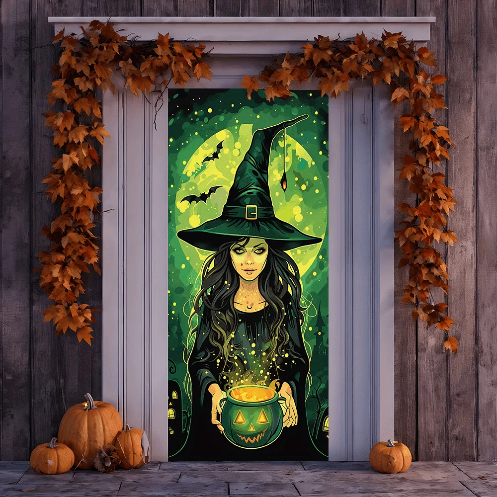 2D Curtain Halloween Witch Pol - огляд і ціна Interior Design Years Of School