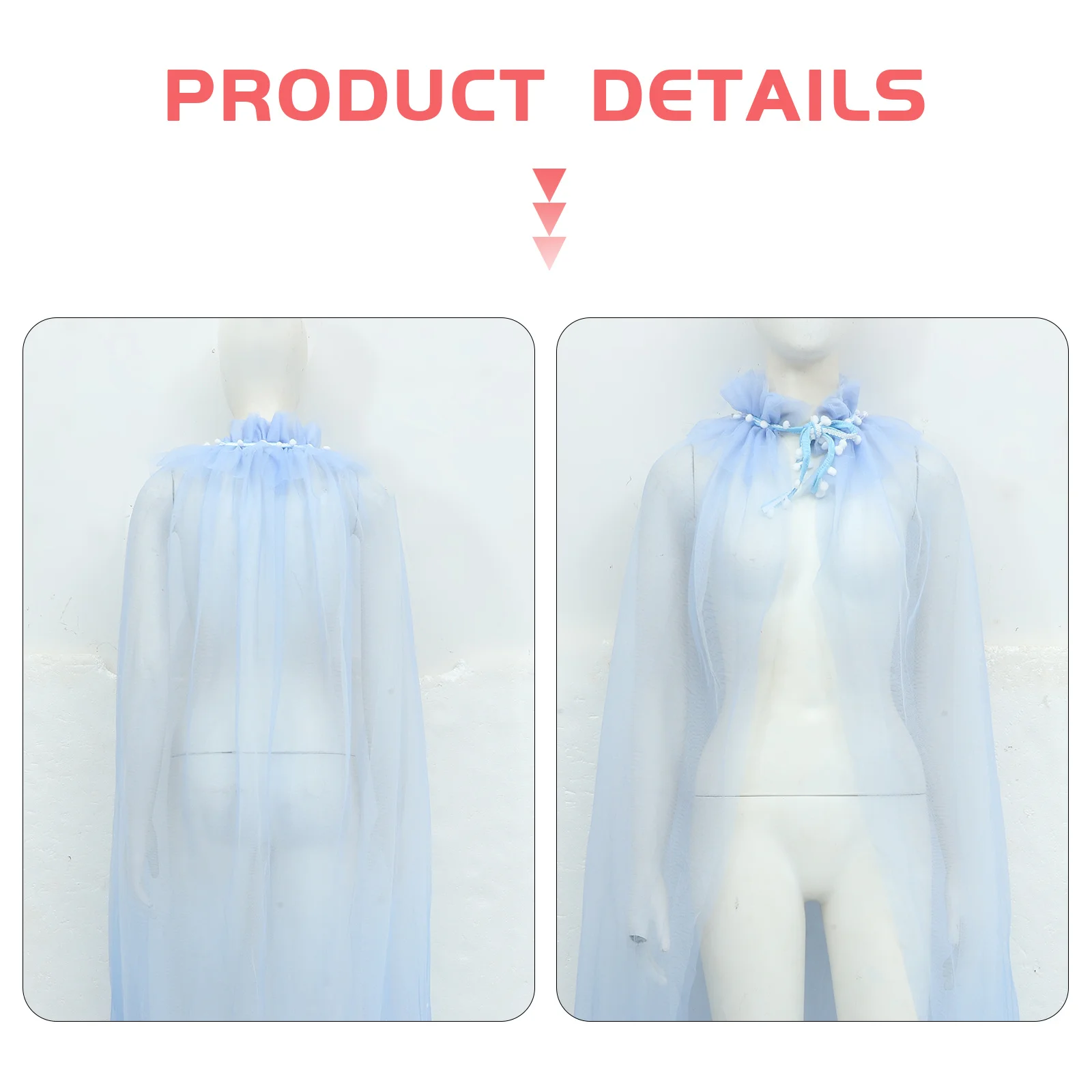 Cape de Cosplay en gaze à paillettes pour enfants, 1 pièce, 120-150.5-25 Kg, accessoires de Costume de fête d'anniversaire, mascarade