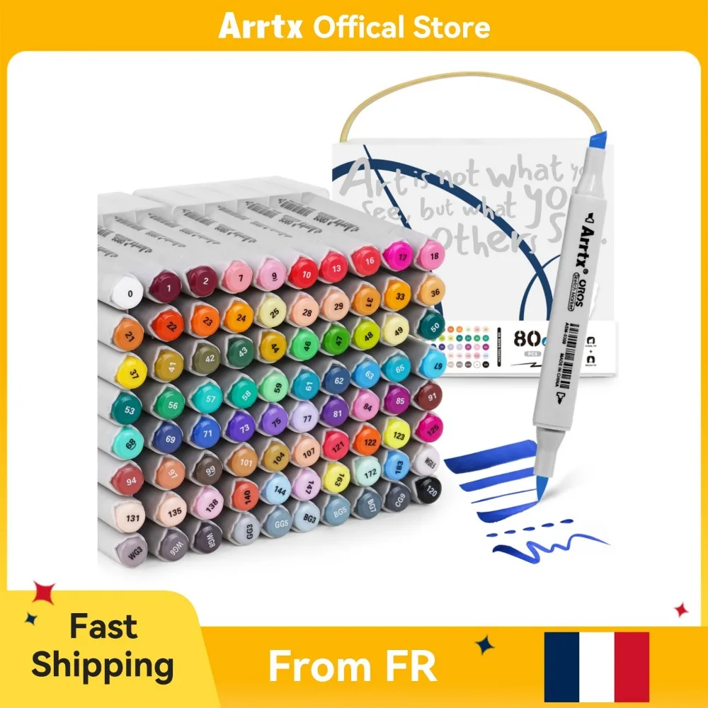 Marqueurs à alcool Arrtx OROS 80/90 couleurs Expédition depuis l'entrepôt européen