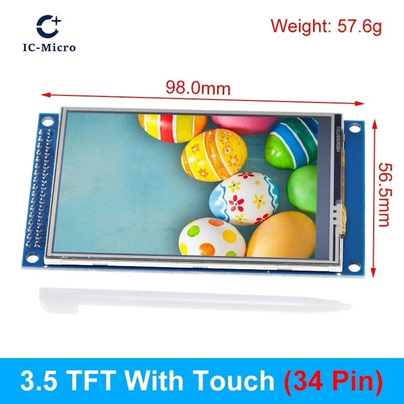 2.4/2.8/3.5/4.0Inch SPI TFT LCD Screen Colorful Touch Display Module Interface SPI ILI9341 ILI9488 480*320 240*320 For Arduino