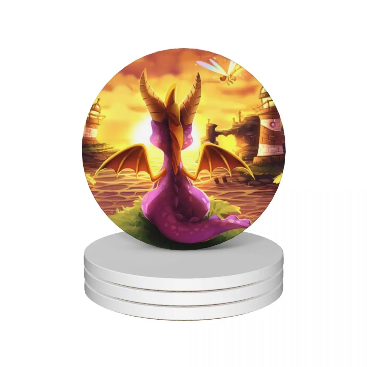 

Beyond the Horizons Ceramic Coasters (Set of 4) Cup mat cute set ceramic set for drinks set Coasters
