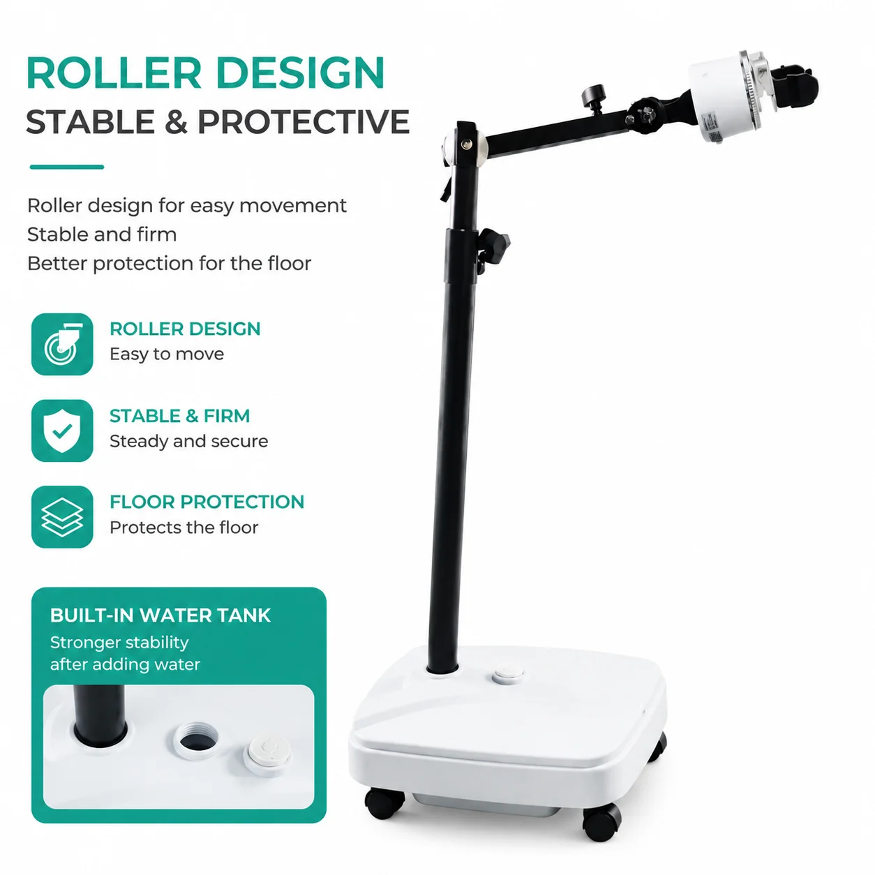 360 Automatic Rotating Physiotherapy Stand Universal Adjustable Mount for Terahertz Light Wave Therapy Device Holder