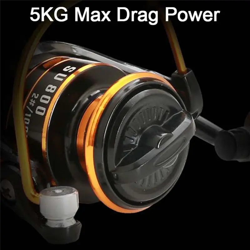 A67P-800 Series Small Rotary Fishing Reel Metal Coil 5KG Max Drag Ice Lure Saltwater Freshwater Small Fishing Wheel
