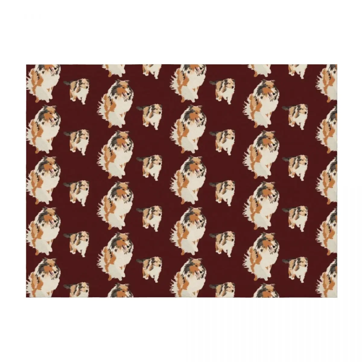 

Collie and Collie Puppy v.1 Throw Blanket Luxury Brand for sofa Luxury St Sofa Quilt Blankets