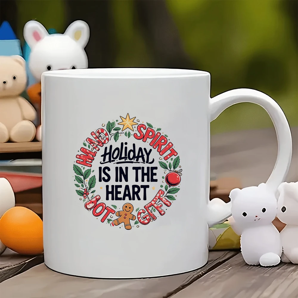 

11oz Cup + Christmas Themed Illustrations + Festive Theme Cup - Essential Gift for Home and Office