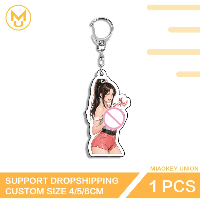 Mai Shiranui Pendant Keyring Exclusive Lightweight Design Acrylic Stand Game Seductive Blind Box Toy Desk Display Ornament