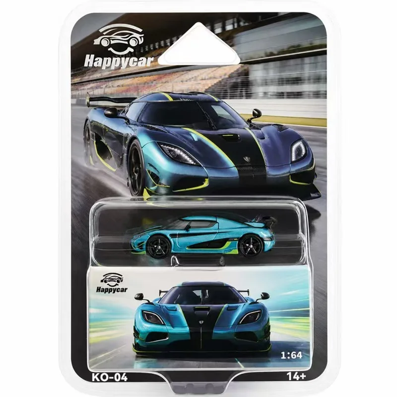 HappyCar  1:64 AGERA RS supercar alloy car model, simulated static desktop ornament, adult collectible, Hot selling item.