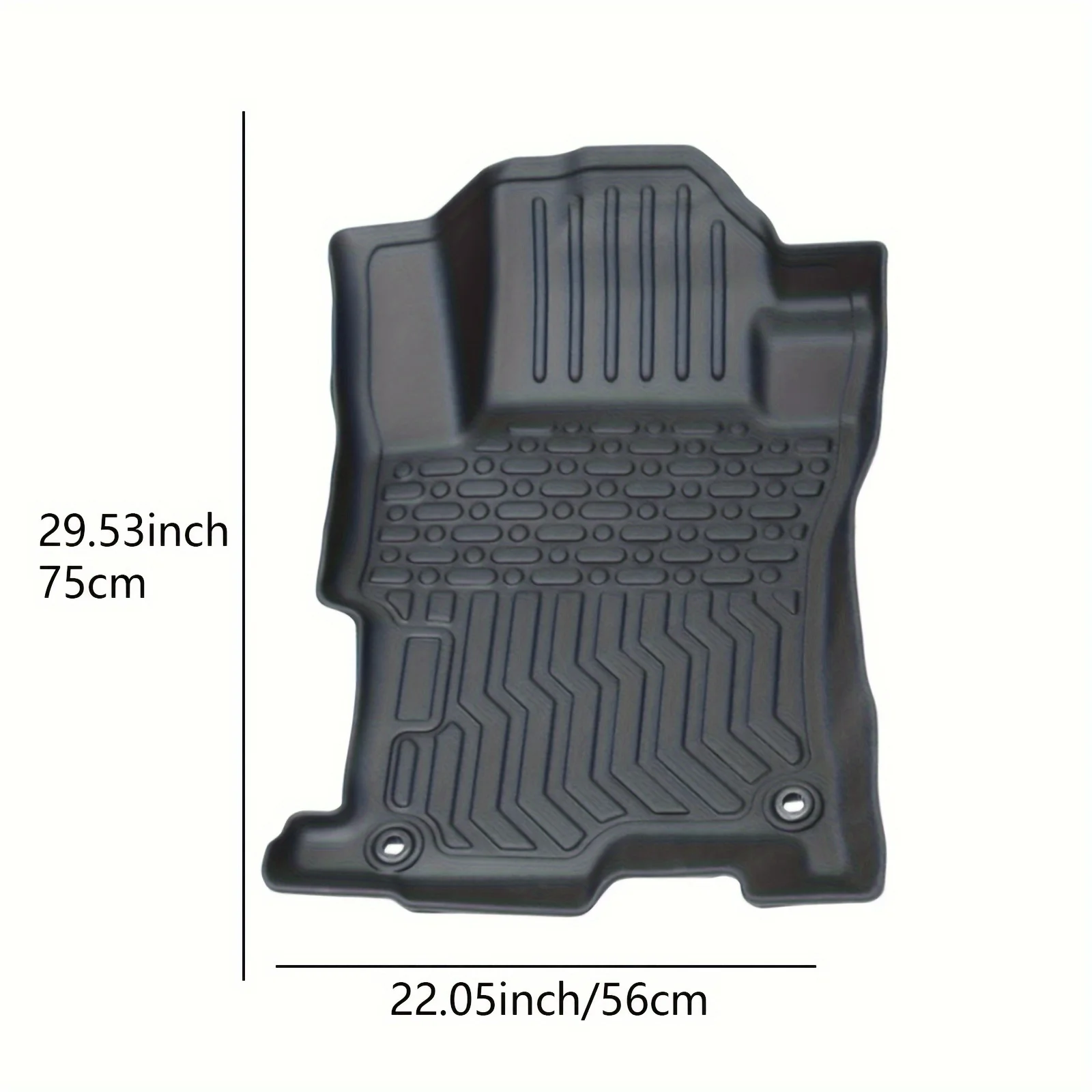 1 Set Car Floor Mats For  For Accord 2008-2012, All Weather TPE Rubber Floor Mats