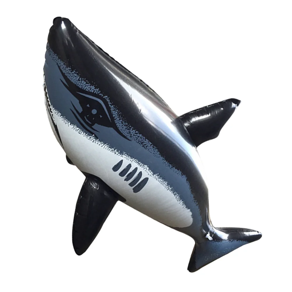 نفخ كبير القرش PVC العائمة بركة الديكور الكرتون البحر الحيوان الصيف حفلة عيد ميلاد تعويم حيوانات قابلة للنفخ