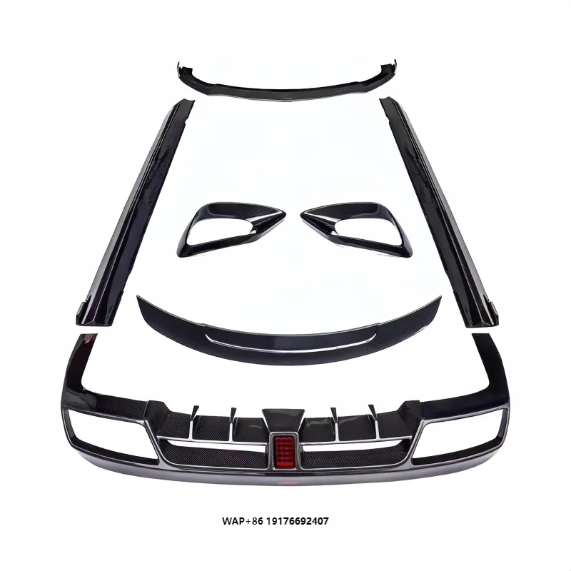 مناسبة لمرسيدس بنز الفئة E W238 ترقية إصدار البابين وشد الوجه مع طقم الجسم المحيطي الصغير المصنوع من ألياف الكربون الأصلية