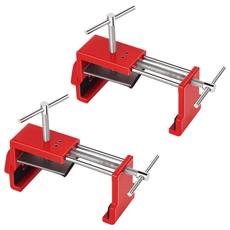 

2 PCS Woodworking Cabinet Clamp Red Aluminum Alloy Cabinetry Clamp Cabinet Face Frame Clamp Cabinet Tools