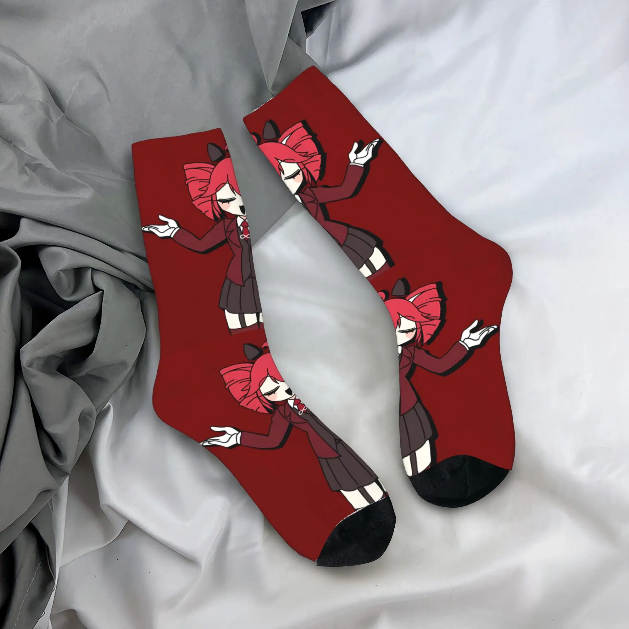 Kasane Teto Dark Suit Cute Stockings Kawaii Socks Women Men Comfortable Socks Winter Cycling Graphic Non Slip Socks