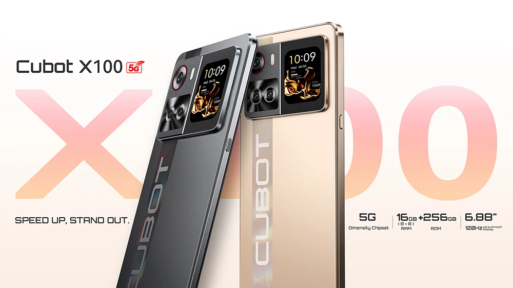 [Shipping From Poland] Cubot X100 Android 15 5G Smartphone 6.88" 16GB(8+8) RAM 256GB ROM 64MP 5100mAh 33W NFC Mobile Phone