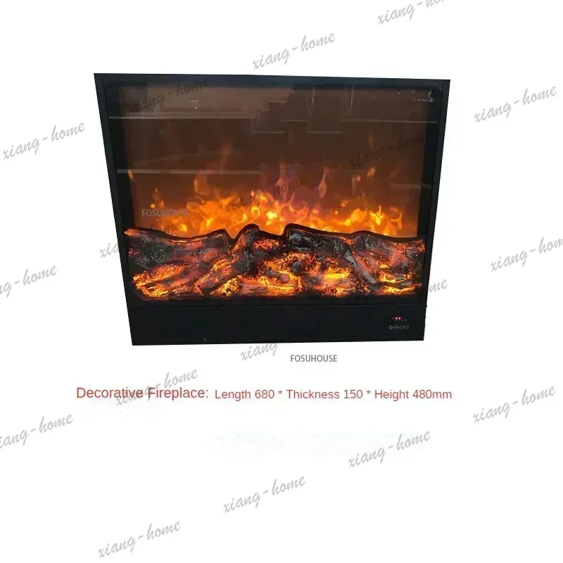 lsCustomized American Decorative Chimeneas Simulation Flame Home Living Room Embedded TV Stand Fireplace Humidifier with Heater
