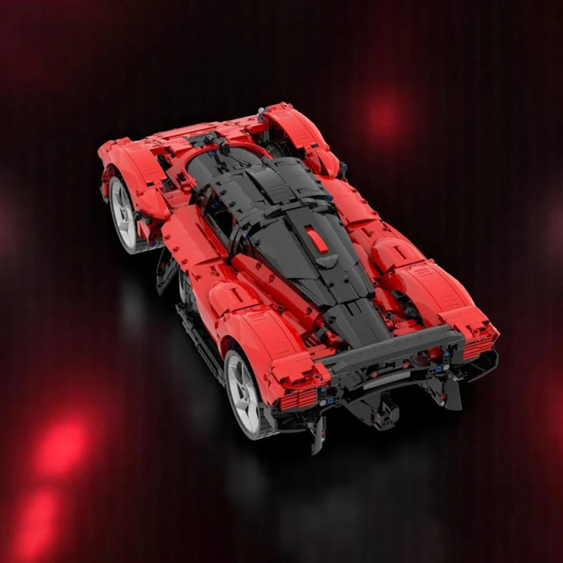 Champion Speed Cars Moc ビルディングブロック モジュラー 1:8 レッドヴァルキリーレンガモデル DIY 組み立て建設おもちゃホリデー誕生日ギフト