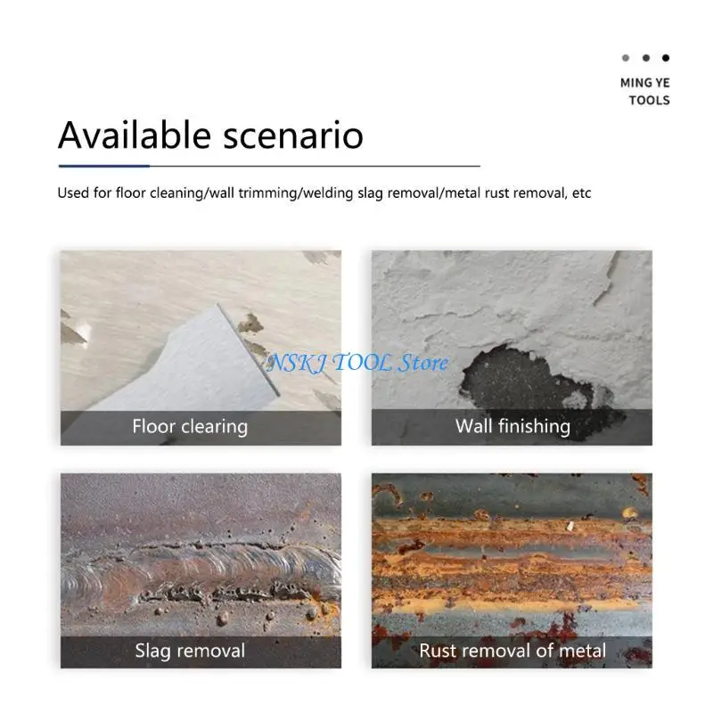 

L8RC 4PCS Stainless Steel Scraper Various Sizes Waterproof and Rustproof