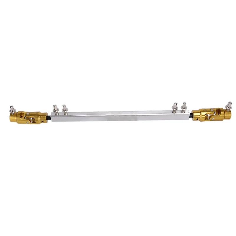 Double Kick Drum Pedal Drive Shaft Pedal Arm Linking Bar Drum Connecting Rod Silver+Gold