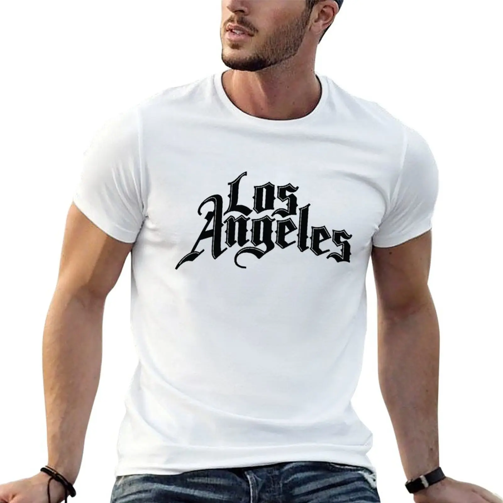 Los Angeles T-Shirt Comfort Stretch Tee Shirt
