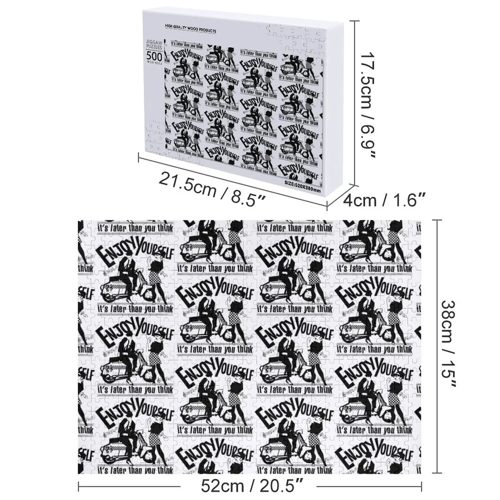 Enjoy yourself Jigsaw Puzzle Personalized Customized Kids Gift Photo Custom Puzzle