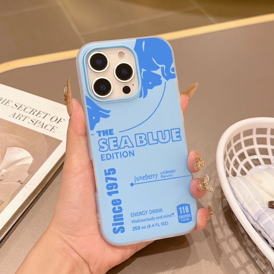 Funda de silicona mate con logo b-bulles, versión fashion, 2 en 1, para iPhone 17 Air 16 15 14 13 Plus 12 Pro 4
