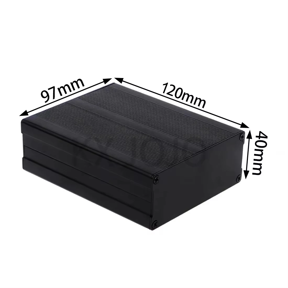 Aluminum Enclosure 97*40*120mm Black Waterproof Split Box Type Cooling Case Electronic Box DIY Power Housing Instrument