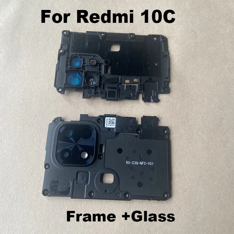 1PCS For Xiaomi Redmi 10A 10C 12C Back Camera Glass Rear Lens Cover With Ahesive Sticker Replacement