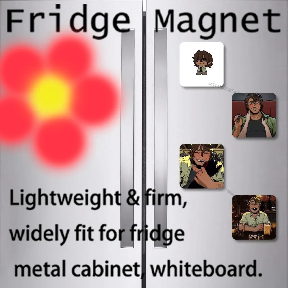 

Y-YKMET S-Strade Cool Fridge Magnet Personalized Magnetic Durable Plastic Square Picture Surface Fridge Magnets