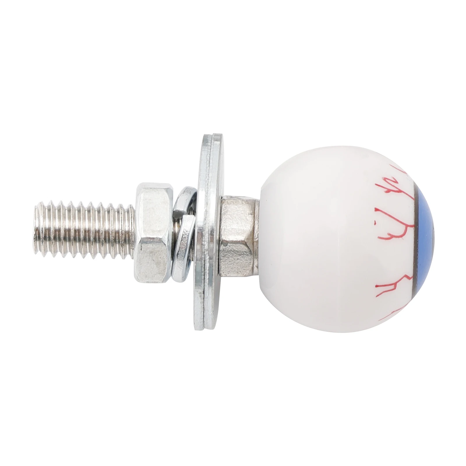 2x دراجة نارية البلاستيك مقلة العين لوحة ترخيص الترباس على المسمار على الإطار الجوز #4