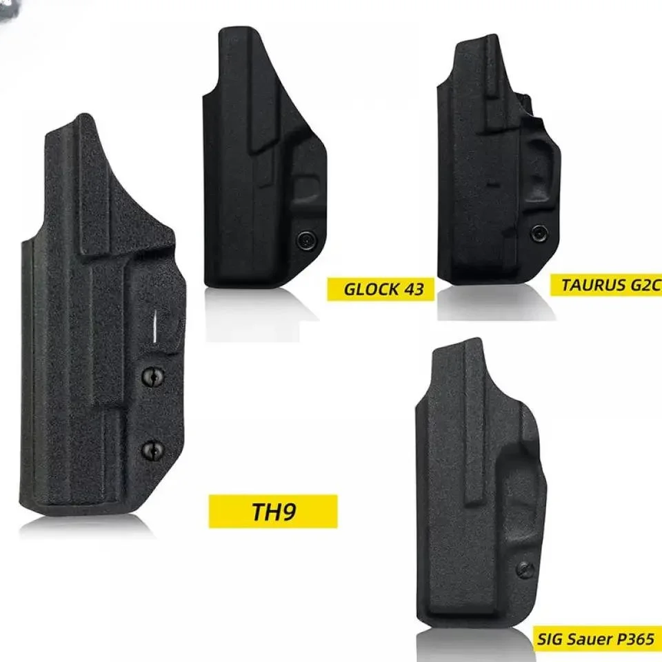 

IWB Kydex Carbon Fiber Holster Fits for：GLOCK 17/22/31/43，M&P BODYGUARD 380，TAURUS G2c and so on