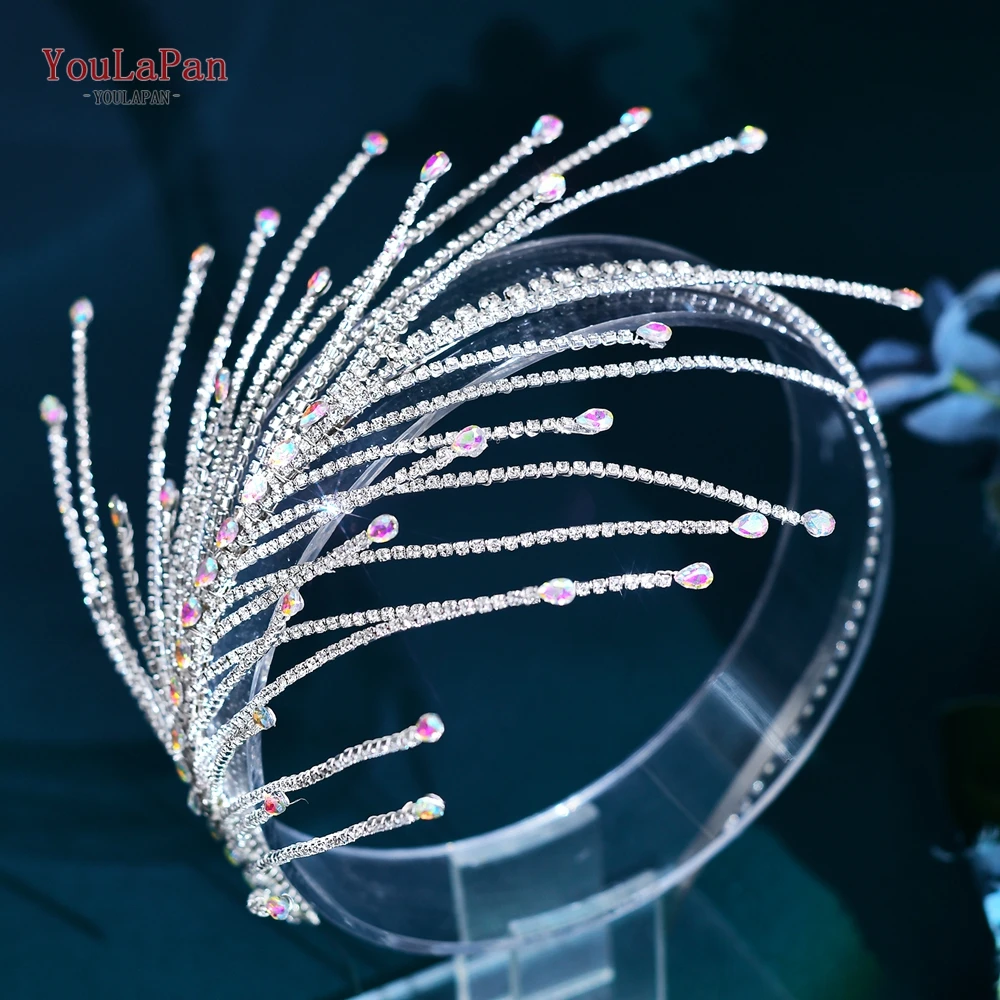 YouLaPan Rhinestone Wedding Headband for Bridal Handmade Crystal Woman Hairband Party Wedding Hair Accessories Headpiece HP628