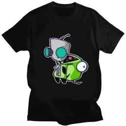 Invader Zim Graphic Tshirt Kawaii Zim Image Men Women Retro Shir Fashion Tee Cute Print Cartoon T Shirt Creativity Short-sleev