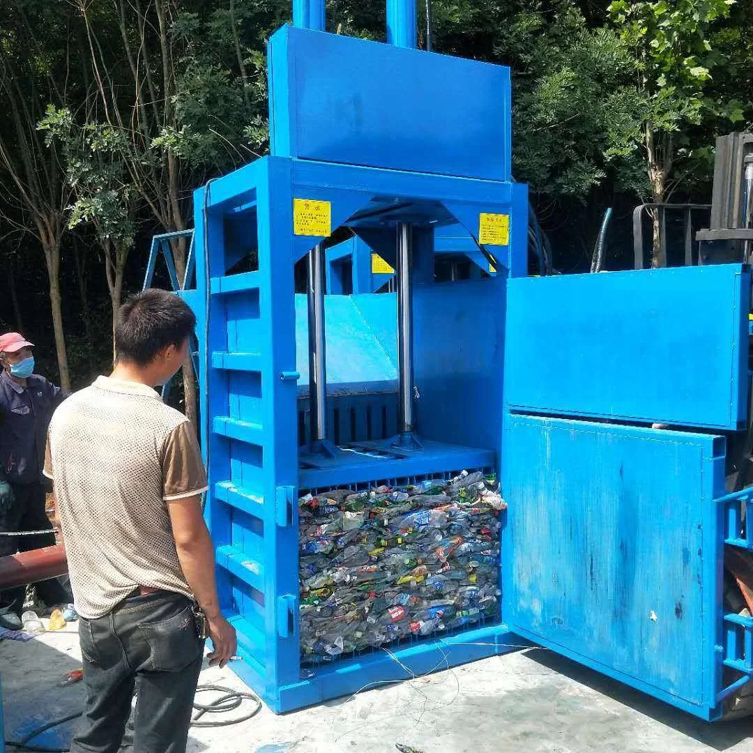 

Small Hydraulic Pet Bottle Compress Baling Press Waste Plastic Cardboard Box Compactor Baler Machine