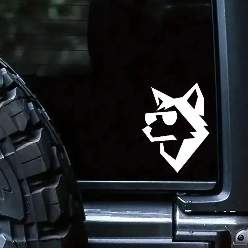 

1PC Unique Husky Fun Animal Decals Cool Decals Motorcycle Electric Vehicle Decals Car Window Body Decoration Stickers