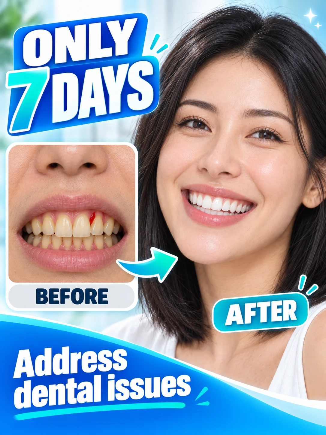 Teeth Cleaning Foam for Brushing Discomfort Delicate Gums and Fresh Confident Smile