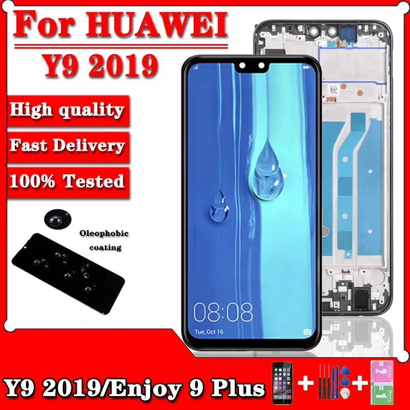 6.5“ Y92019 LCD Display For Huawei Y9 2019 LCD Touch Screen Digitizer Assembly For Enjoy 9 Plus JKM-LX1 JKM-LX2 JKM-LX3 Model