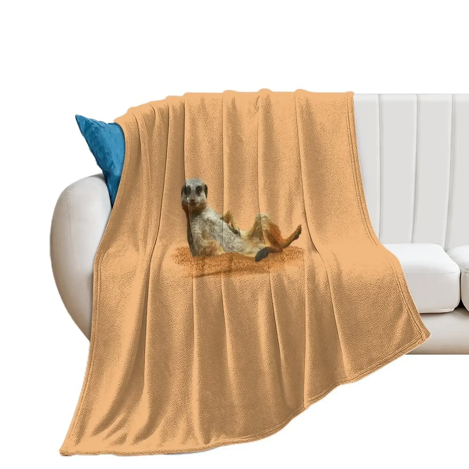 

meerkat Throw Blanket Cute For Sofa Thin Blankets