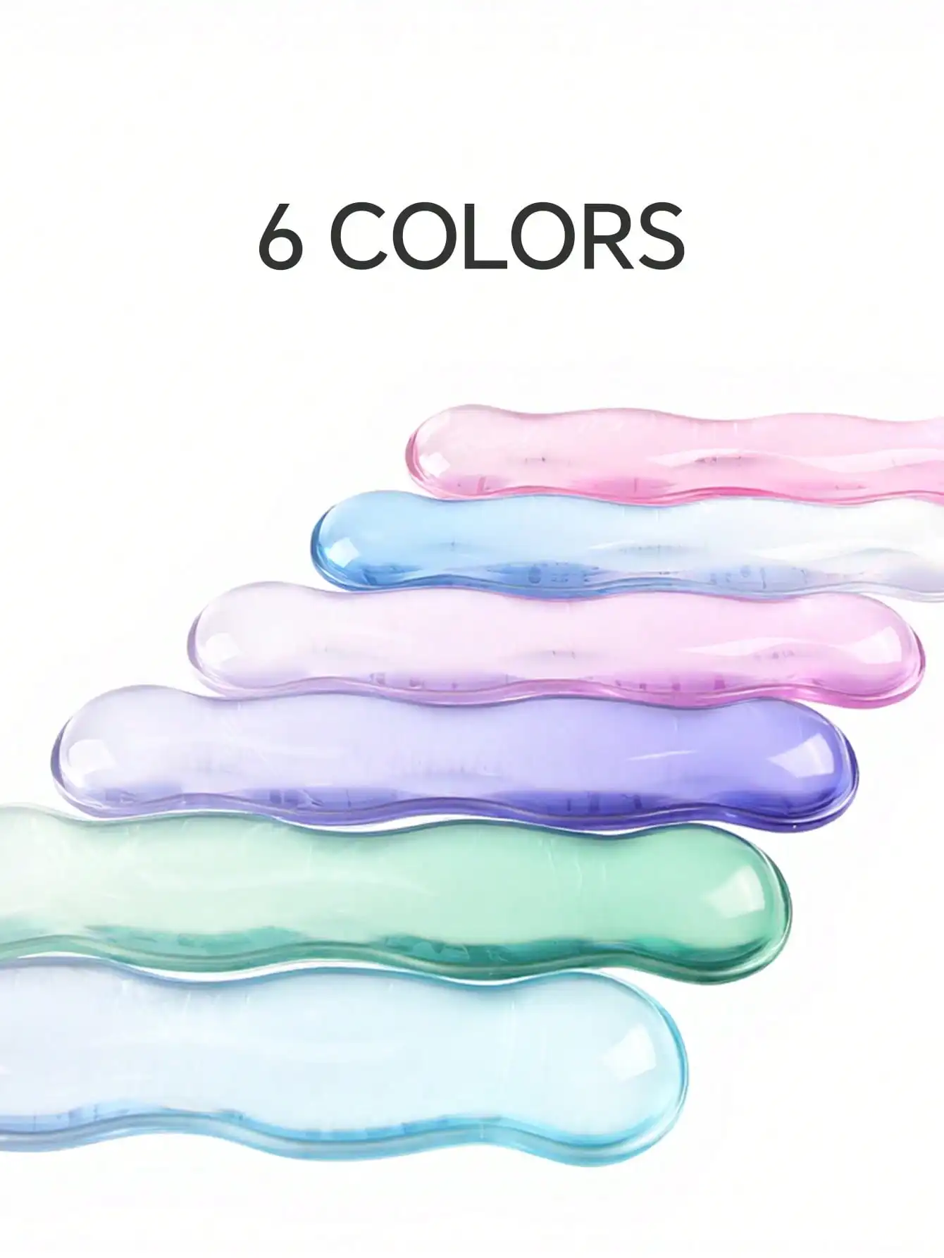 

Gel Keyboard and Mouse Wrist Rest Set – Transparent Computer Keyboard Wrist Rest, Providing Comfortable Support