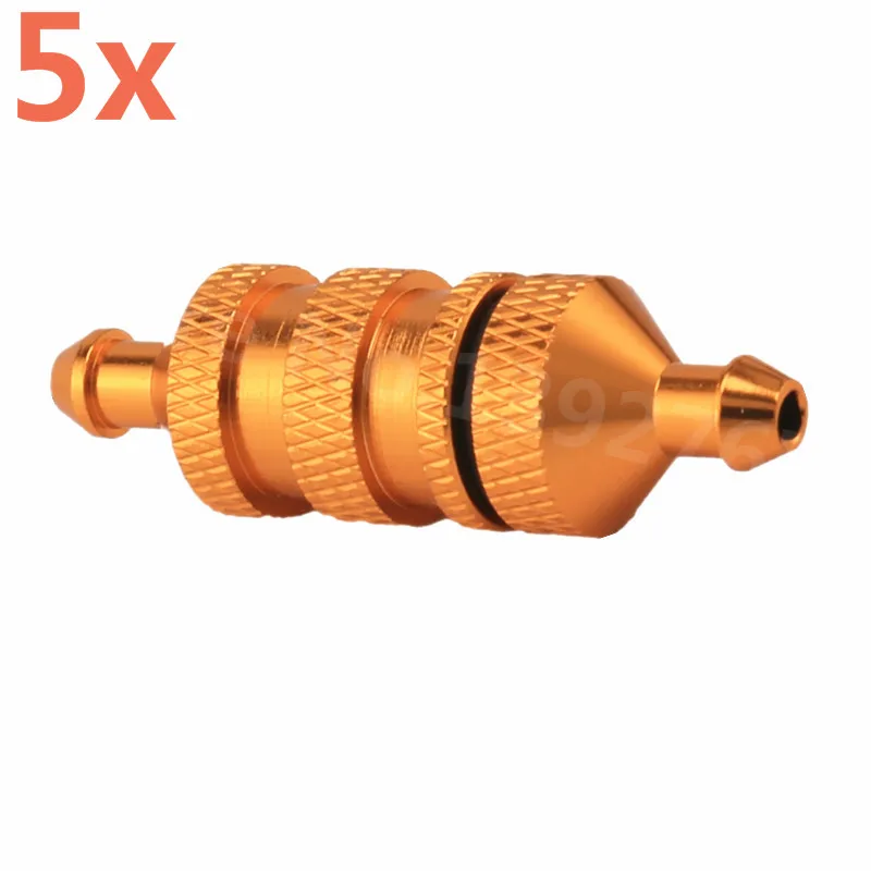 Wholesale 5Pcs/Lot HSP Aluminum Fuel Filter Nitro Engine Parts 80118 Fuel Tank Spare Part For 1/8 RC Model Car Redcat Himoto HPI