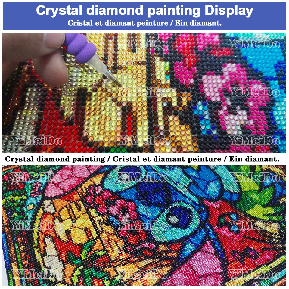 Merdika 100% Crystal Diamond Painting Dragon Baby 5D DIY Mosaic Cartoon Diamond Embroidery Picture Cross Stitch Kit Handmade