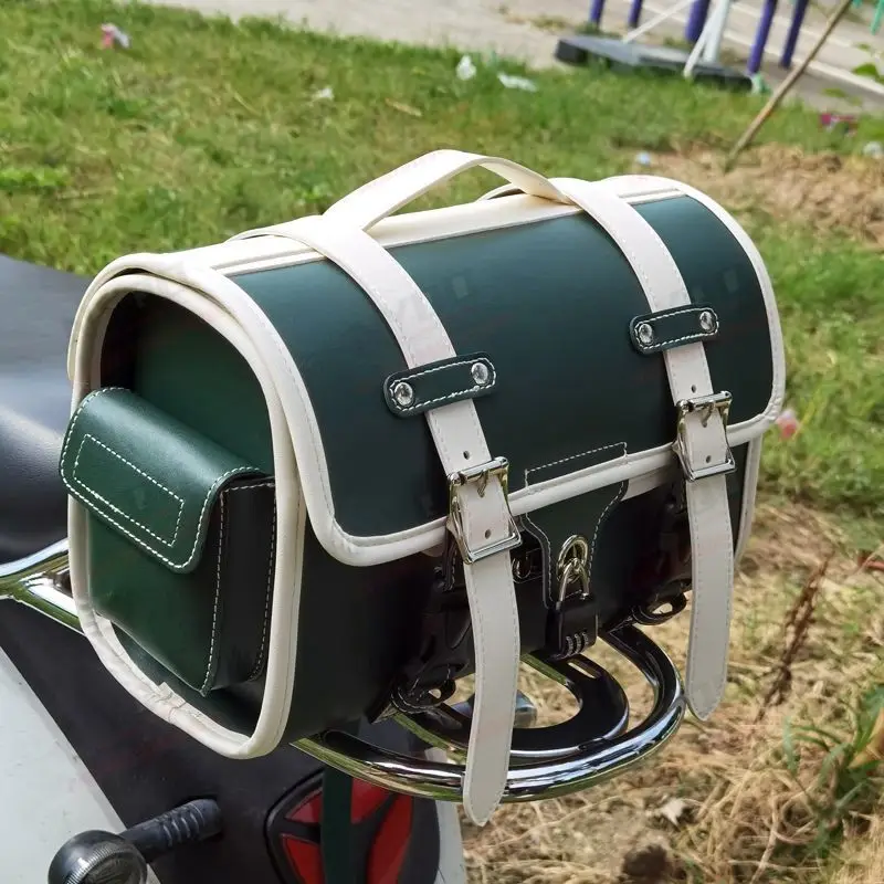 new-green-universal-motorcycle-large-capacity-waterproof-bags-tool-rear-travel-luggage-seat-bag