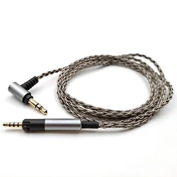 Voor Sennheiser Hd598 Hd518 Hd400pro Hd 560S Hd 599 M40x M50x M60x Oortelefoon Vervangbare Monokristal Koper Verzilverde Kabel