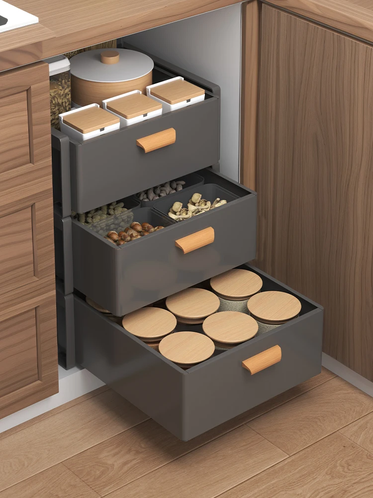 

Ji Jia does not require installation of cabinets, pull-out baskets in the kitchen, pull-out shelves, sink, and multi-layer