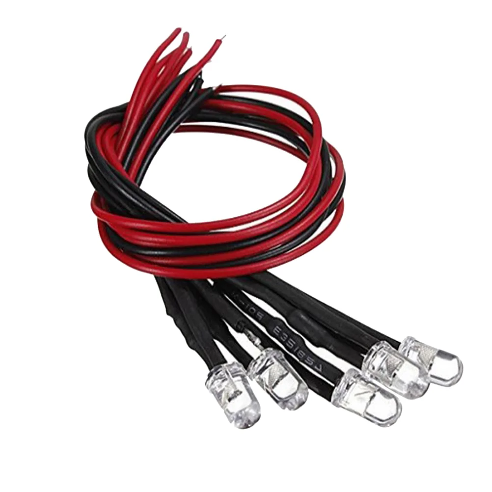 50 قطعة من مصابيح LED لألعاب Rc القرص الصلب وحدة معالجة الرسومات للسيارات، أسطوانة لمبة بطاقة التوسعة السلكية المسبقة