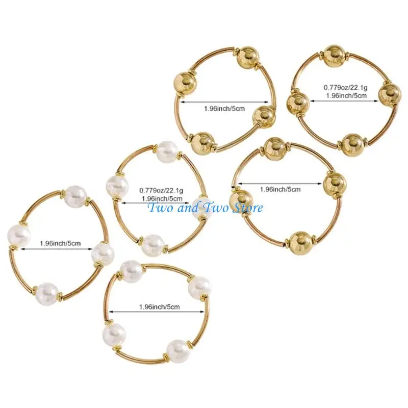 HX6F Everyday Stackable Bracelet Trio for Women with Easy
